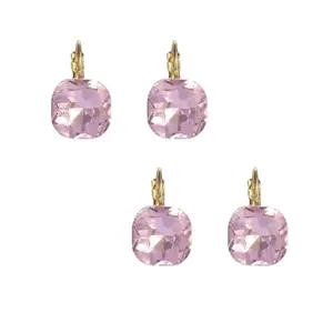 SALTY Pack of 2 Vibrant Stone Chic Earrings for Women | Stylish Fashion Jewellery | Accessories for Girls | Minimal Jewelry | Ideal for Gifting