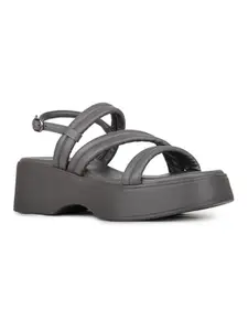 Inc.5 Womens Grey Smart Casual Solid Round Toe Heels