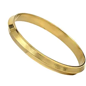 Punjabi Swagg Brass Kada BOLD with Edges (0.2" thickness) for Men (6.7)