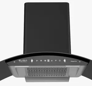 Elisa Elegent Black Wall Mounted Kitchen Chimney 75 CM