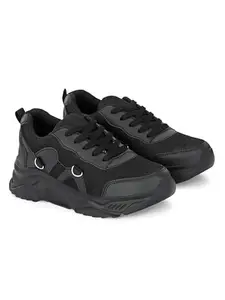 STANPHORD Women's Grace Black Sneakers_7 UK (WTPLD 6007)