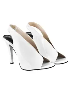 Shoetopia womens Heel-Ship White Heeled Sandal - 8 UK (Heel-Ship-White)