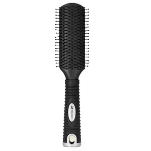 Miss Claire Flat Hair Brush With Hole, Soft And Bristle For Smoothening, Strianghtening, Styling For Men And Women (V9810BT) (Black)