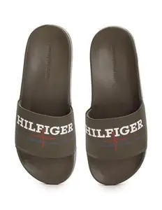 Tommy Hilfiger Mens Beige Color SLIPPER (10)
