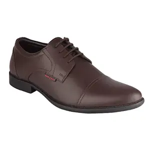 Red Chief Brown Leather Derby Formal Shoes for Men (RC3745 003) Size 6