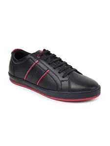 eeken Black/Red Lifestyle Lightweight Casual Shoes for Men (by Paragon,Size-7)