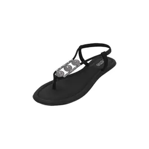 Metro Women Black Fashion Ethnic Sandal UK/6 EU/39 (800)