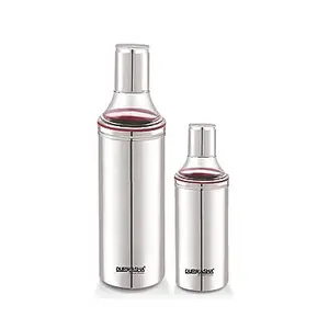 Durwasa stainless steel bottle Set of 2 piece 1 Piece of Slim Oil dispenser of (1000ml) and 1 piece of Slim oil dispenser (500ml)