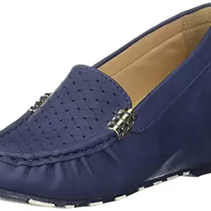 Bata Women's Kane Ballerina (6519022_Navy_4 UK)