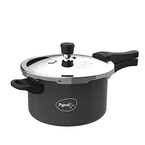 Pigeon Aluminium Hard Anodised Induction Base Pressure Cooker Outer Lid (Black, 5 L) price in India.