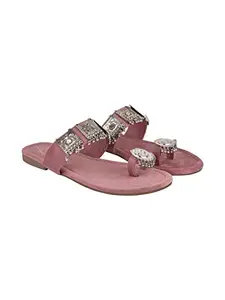 Shoetopia Women's Sandal, 6, Mauve