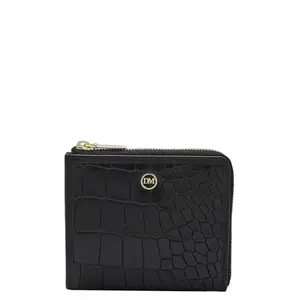 Da Milano Leather Card Holder for Men & for Women - Black