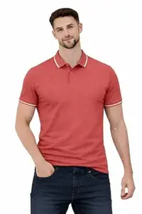 ThreadedSoul- Men's Cotton Rich Solid Polo Tshirt | Collar Tshirts | Half Sleeves | Plain-Regular Fit