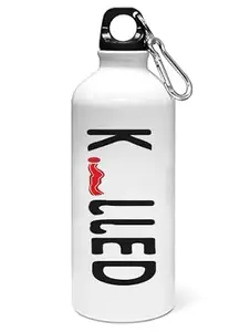 Bhakti SELECTION Killed printed dialouge Sipper bottle - for daily use - perfect for camping(600ml)