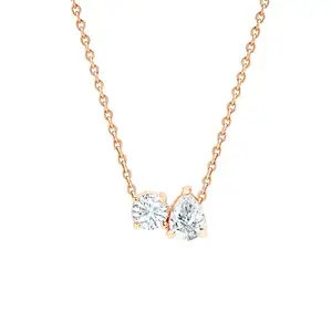 MINUTIAE Rose Gold-Plated Handcrafted Necklace for Women's and Girls_(MNT347_RG)