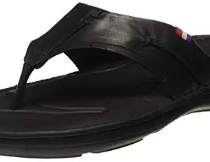 Ruosh Men's Black Sandals-7.5 UK/India (41 EU) (1231631110)