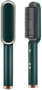 Hair Straightener Comb for Women & Men, Hair Styler, Hair Straightening Iron, Straightener Machine Brush/PTC Heating Electric Straightener with 5 Temperature - Multicolor(1PCS)