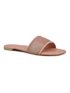 Inc.5 Women Peach Casual Solid Open Toe Flat Flatforms Euro-41