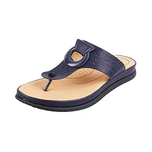 Metro Womens Synthetic Blue Navy Slip Ons (Size (4 UK (37 EU))