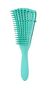 FAIRY FIRST Detangler Hair Comb Brush for Adults and Kids Wet & Dry Hair, Removes Knots and Tangles Pain Free (Green)