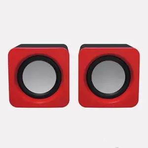 HAMMOK Premium 2.0 Channel USB Powered Speakers with 3W x 2 Output, USB Speaker(Black)