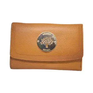 Peace Enterprises Leather Wallets with Mobile Holder for Women (Color - TAN)