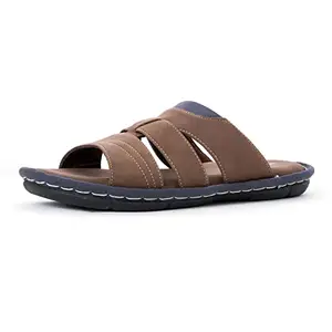Khadim's Softouch Brown Mule Sandal for Men (Size 10)