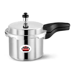 Pannikin Aluminium Outer Lid with Induction Base Pressure Cooker 3 Litres (Silver) price in India.