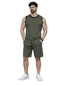 Mack Jonney Men's Polyester Lycra Tracksuit | Lightweight Sports & Gym Wear | Comfortable Running & Training Track Suit for Men-MJ-182