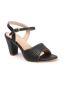 Carlton London Women Sandal,Black,UK-6