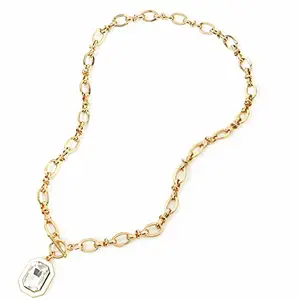 Accessorize London Women's Pastel Pop Enamel & Crystal Chain Pendant Necklace