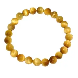Astro Cart Yellow Cats Eye Bracelet Chrysoberyl Cat's Eye Bracelet लहसुनिया रत्न ब्रेसलेट