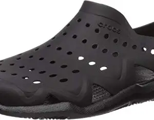 crocs Men's Black Sandal-8 Kids UK (203963-060)