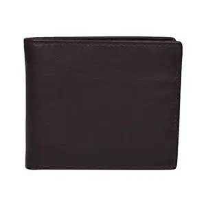 Leatherman Fashion Genuine Leather Brown Medium Size Wallet for Men