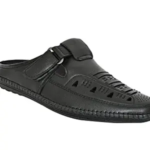 Karaddi Gents Sandal | Footwear for Men | Boys | Outdoor | Indoor (Black, Numeric_9)