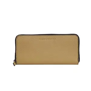 HIDE & WEAVE Lisbon in Pure Leather Womens Wallet | Women's Eye-Catching Wallet - Stylish, Functional, and Fabulous (Sand Yellow)