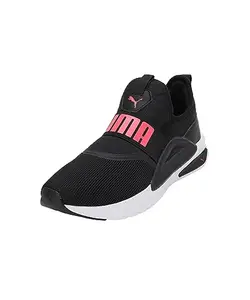 Puma Unisex-Adult Softride Enzo Evo Slip-On Black-Fire Orchid-White Running Shoe - 6 UK (37787514)