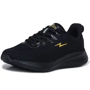 ATHCO Men's Koach Black Running Shoes_08 UK (ATHST-46)