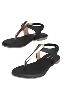 CHINRAAG Women's Open Toe Flats