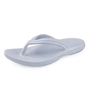 Kraasa Slippers for Women and Girls | Walking Flip Flops| Indoor and Outdoor Chappal Grey UK 10