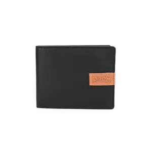 ONE8 by Virat Kohli Men Premium-Leather Credit-Cards Holder Wallet| Perfect for Gifting Purposes -Black