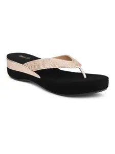 Inc.5 Womens Rose Gold Embellished Round Toe Wedge Heel Sandals