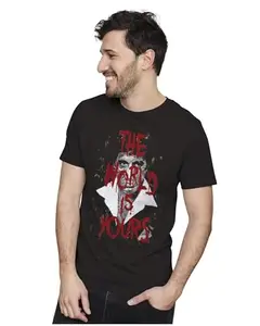 Men's & Women's Regular Fit T-Shirt Scarface - The World is Yours 100% Cotton Unise T-Shirt Black; _AMTHAP11-Black L Men Round_bz