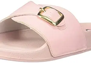 Carlton London Women's Nude Pink Flat Sandal-4 Kids UK (CLL-6395)