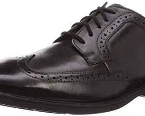 Clarks Men Black Leather Formal Shoes-7 UK (41 EU) (26146219)