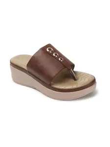 Iconics Women Sandal,Brown,UK-8