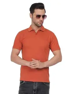 Tide & Sail Mens Stylish Polo T Shirts for Men Plain Polo T Shirt Man Solid Casual T Shirt with Comfortable Fit for All-Day Wear