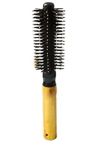 ClueSteps Round Hair Wooden Comb or Wooden Hair Brush (Wooden Hair Brush for Unisex)
