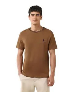 U.S. Polo Assn. Men's Solid Slim Fit T-Shirt (USTSH2484_Navy