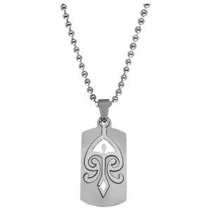 Shiv Jagdamba Sujal Impex Beautiful Design Stylish Locket Religious Silver Stainless Steel Pendant Necklace Chain For Men And Women